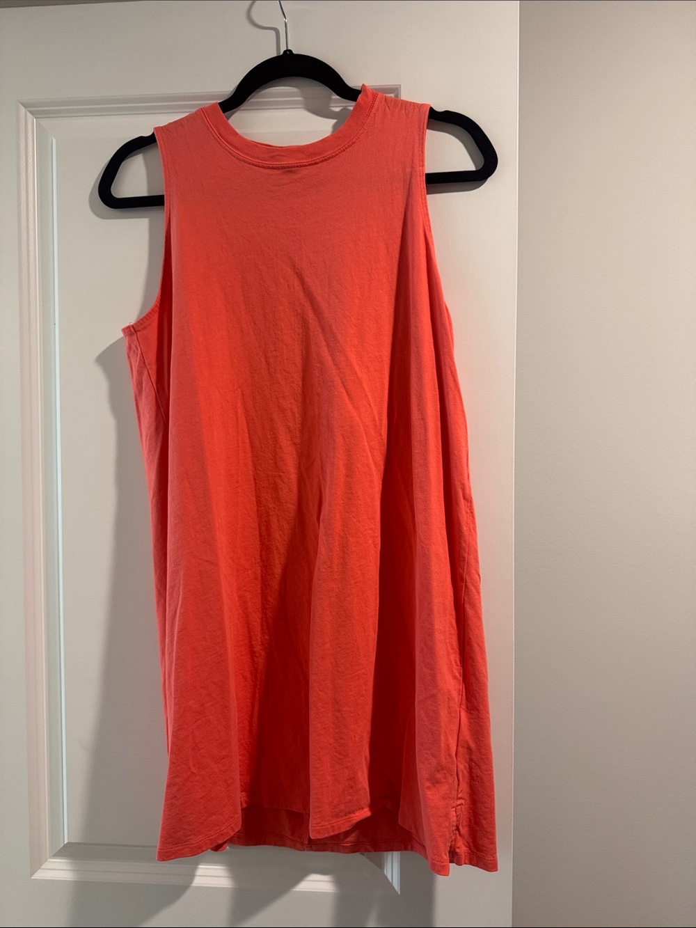 Old Navy Coral Sleeveless Swing Dress